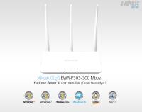 EVEREST EWR-F303 ROUTER ACCES POINT 4PORT 300M